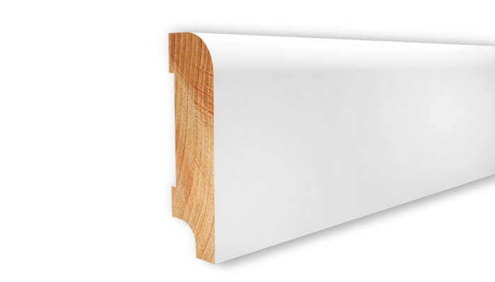 Listwa drewniana biała